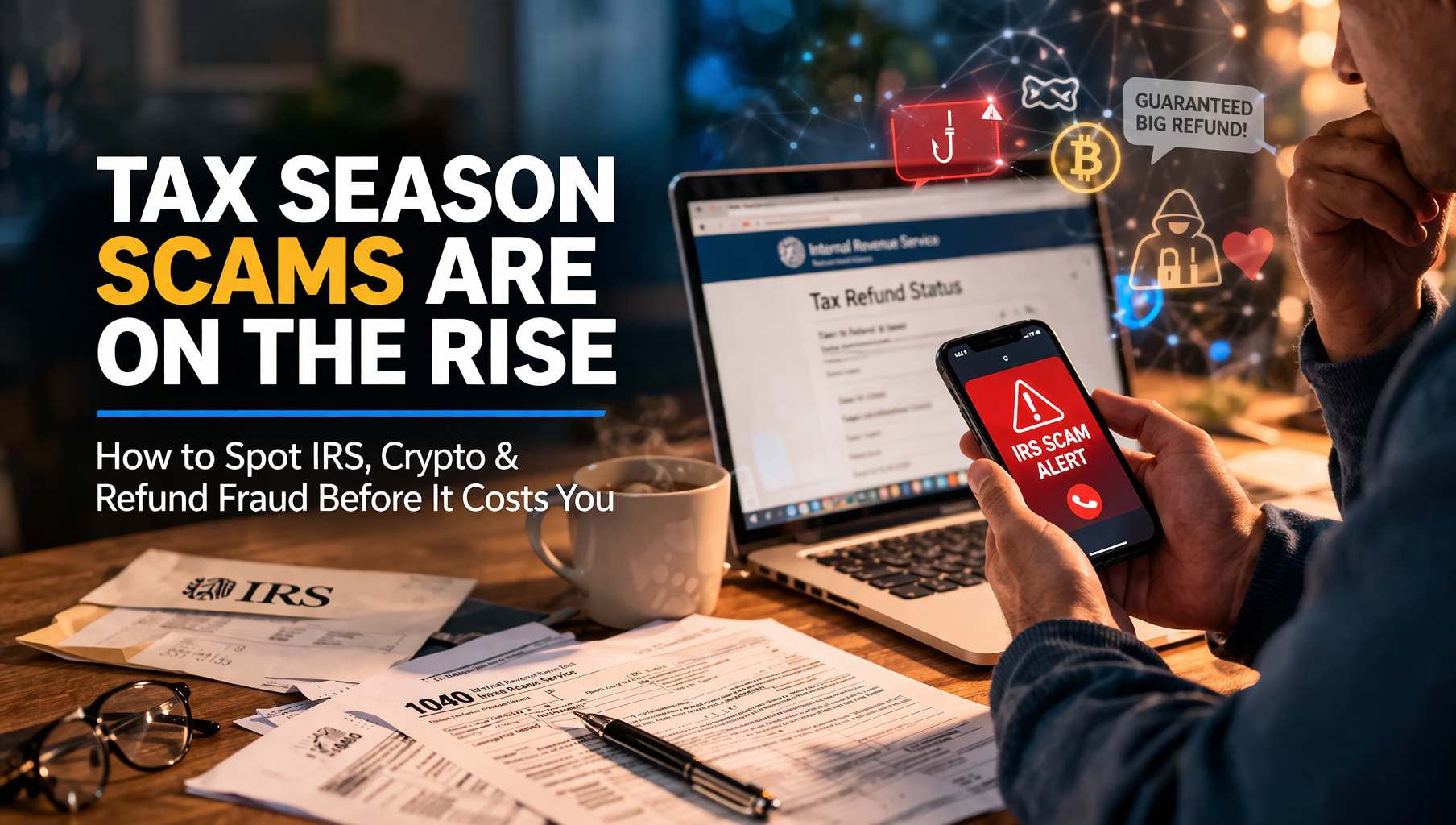 Tax Season Scams Are Rising How to Spot IRS, Crypto, and Refund Fraud